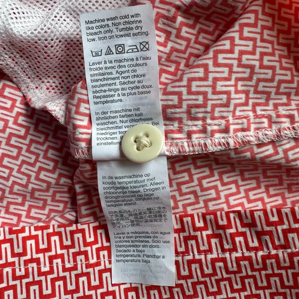 J. Crew Red and White Swim Trunks. Size XXL.